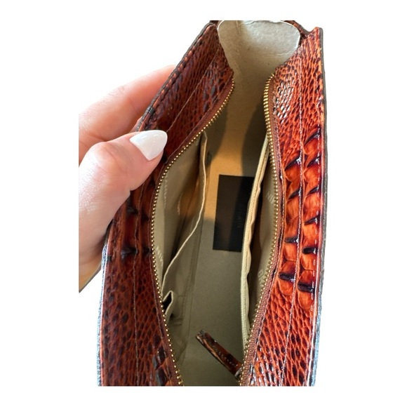 NWT Brahmin Carrie Crossbody Natural Chatham + Leather Woven Straw Summer - Picture 9 of 13